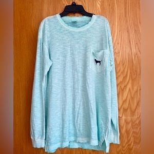 PINK Victoria Secret Teal Long Sleeve | XS